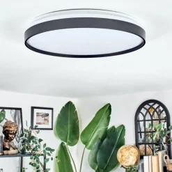 hofstein Sofo Plafonnier, Panel LED Blanc, 1 lumière, Télécommandes