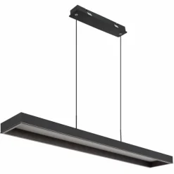 Luminaires Globo Lighting Sola Suspension LED Noir, 1 lumière, Télécommandes* Éclairage Led