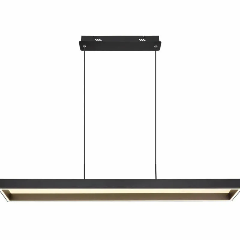 Luminaires Globo Lighting Sola Suspension LED Noir, 1 lumière, Télécommandes* Éclairage Led