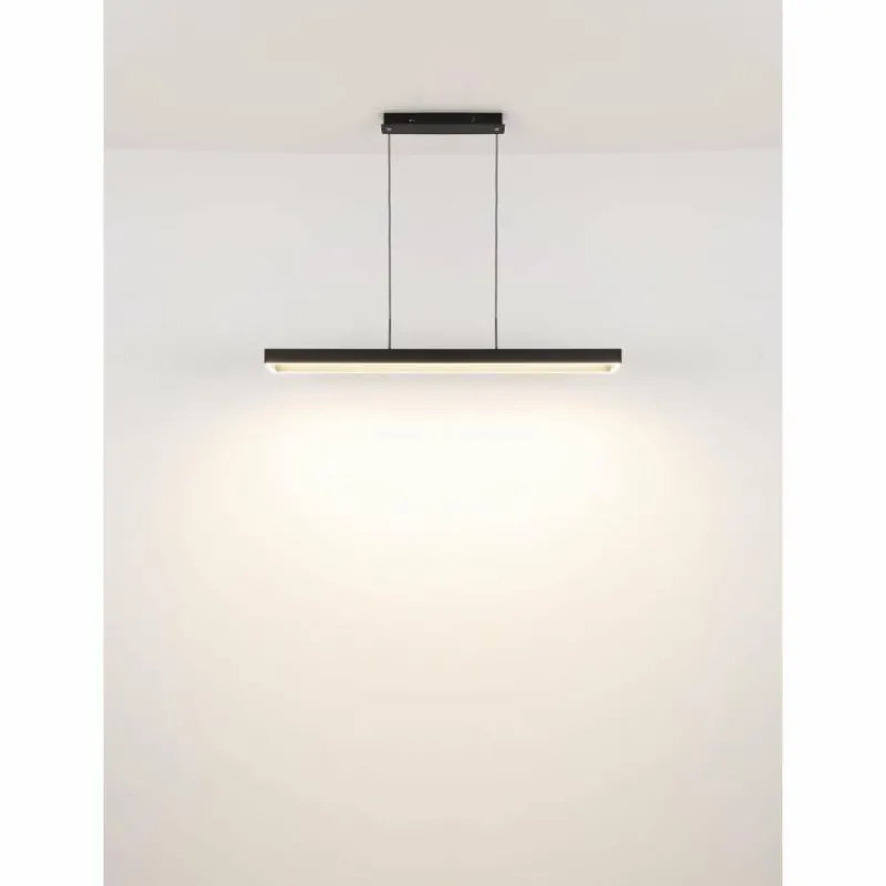 Luminaires Globo Lighting Sola Suspension LED Noir, 1 lumière, Télécommandes* Éclairage Led