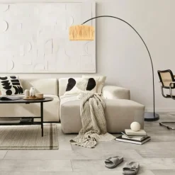 Luminaires Steinhauer Solva Lampadaire Noir, 1 lumière* Lampadaires Et Lampes Sur Pied