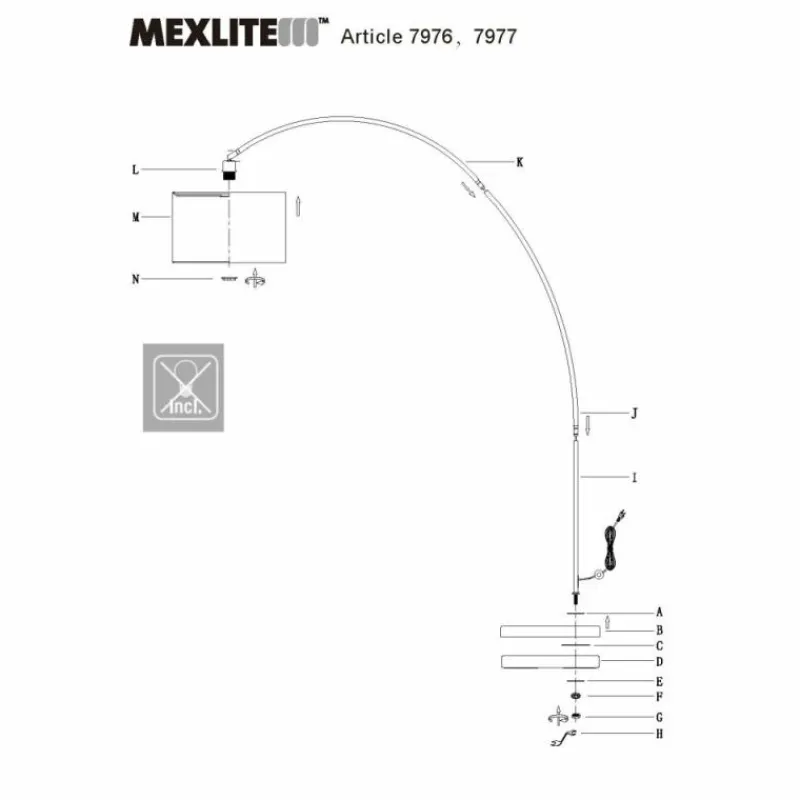 Luminaires Steinhauer Solva Lampadaire Noir, 1 lumière* Lampadaires Et Lampes Sur Pied