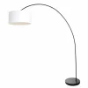 Lampes En Tissu-Luminaires Steinhauer Solva Lampadaire Noir, 1 lumière