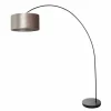 Lampes En Tissu-Luminaires Steinhauer Solva Lampadaire Noir, 1 lumière