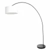Lampes En Tissu-Luminaires Steinhauer Solva Lampadaire Noir, 1 lumière