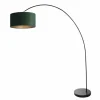 Lampes En Tissu-Luminaires Steinhauer Solva Lampadaire Noir, 1 lumière