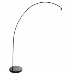 Lampes En Tissu-Luminaires Steinhauer Solva Lampadaire Noir, 1 lumière