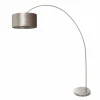 Lampes En Tissu-Luminaires Steinhauer Solva Lampadaire Acier brossé, 1 lumière