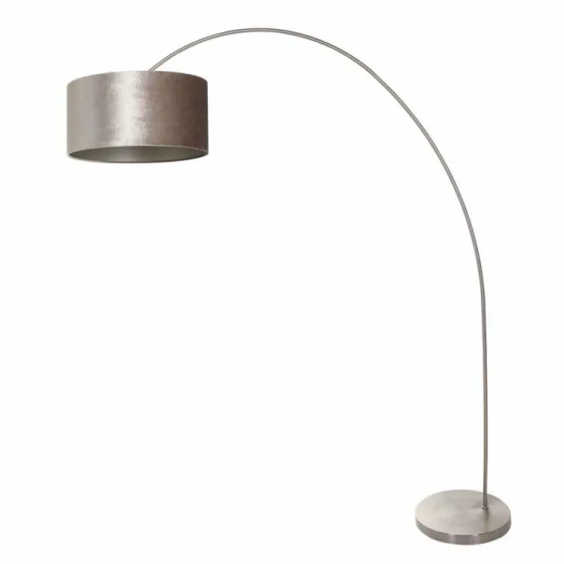 Lampes En Tissu-Luminaires Steinhauer Solva Lampadaire Acier brossé, 1 lumière