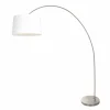Lampes En Tissu-Luminaires Steinhauer Solva Lampadaire Acier brossé, 1 lumière