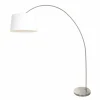 Lampes En Tissu-Luminaires Steinhauer Solva Lampadaire Acier brossé, 1 lumière