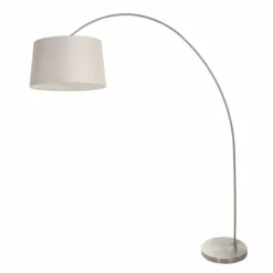 Lampes En Tissu-Luminaires Steinhauer Solva Lampadaire Acier brossé, 1 lumière