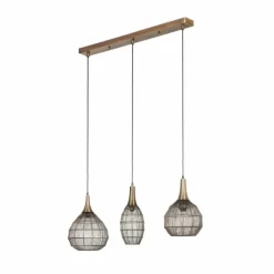 Luminaires Trio SORAYA Suspension Vieux laiton, 3 lumières* Suspensions