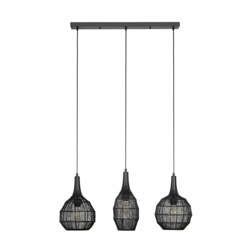 Luminaires Trio SORAYA Suspension Noir, 3 lumières* Suspensions