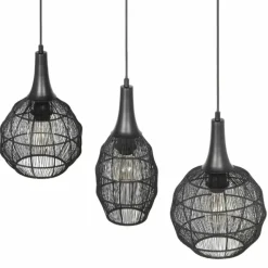 Luminaires Trio SORAYA Suspension Noir, 3 lumières* Suspensions
