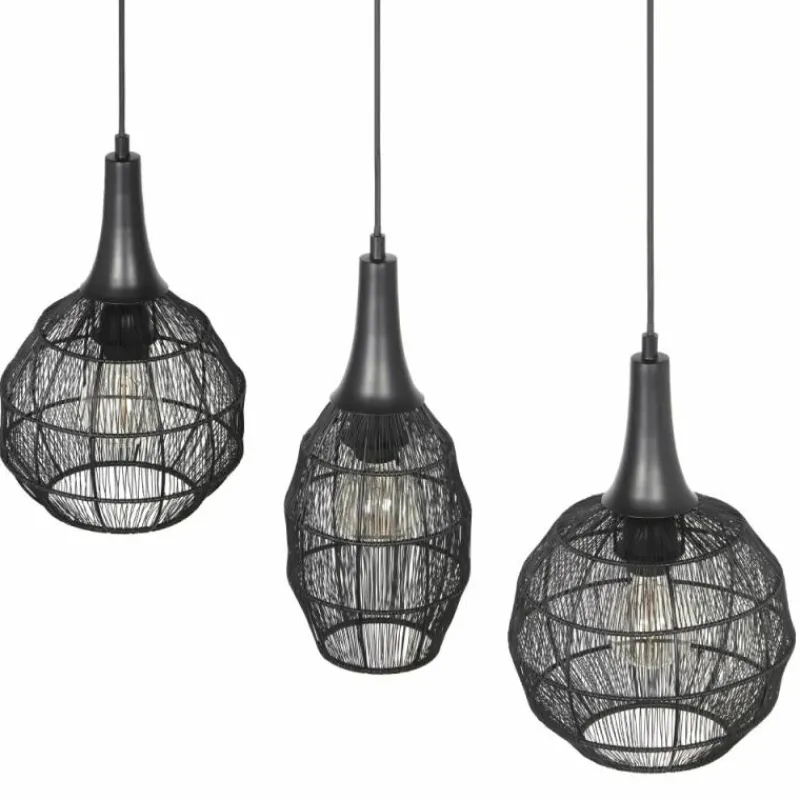 Luminaires Trio SORAYA Suspension Noir, 3 lumières* Suspensions
