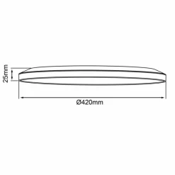 Lampes Industrielles-Luminaires Brilliant Sorell Panel LED Blanc, 1 lumière, Télécommandes