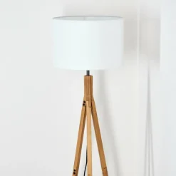 Lampes En Tissu-hofstein Soungou Lampadaire Écru, 1 lumière