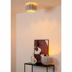 Lampes En Tissu-Luminaires Lucide SPENCER Plafonnier Noir, 1 lumière