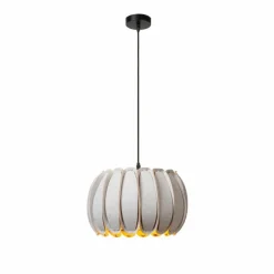 Lampes En Tissu-Luminaires Lucide SPENCER Suspension Noir, 1 lumière