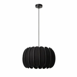 Lampes En Tissu-Luminaires Lucide SPENCER Suspension Noir, 1 lumière