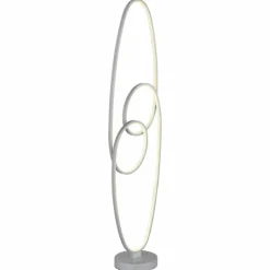 Luminaires Globo Lighting Spira Lampadaire LED Argenté, 1 lumière* Éclairage Led