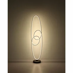 Luminaires Globo Lighting Spira Lampadaire LED Noir, 1 lumière* Éclairage Led