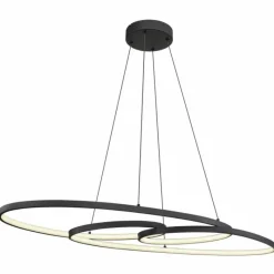 Luminaires Globo Lighting Spira Suspension LED Noir, 1 lumière* Éclairage Led