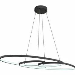 Luminaires Globo Lighting Spira Suspension LED Noir, 1 lumière* Éclairage Led
