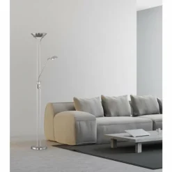 Luminaires Reality SPOCK Lampadaire LED Nickel mat, 2 lumières* Éclairage Led