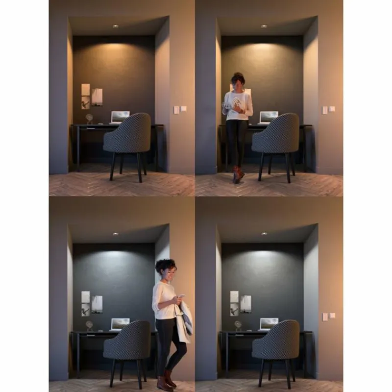 Luminaires Philips Spot à encastrer Philips Hue Ambiance White Milliskin Argenté, 1 lumière