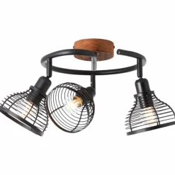 Luminaires Scandinaves-Luminaires Brilliant Spot Brilliant Avia Bois foncé, Noir, 3 lumières