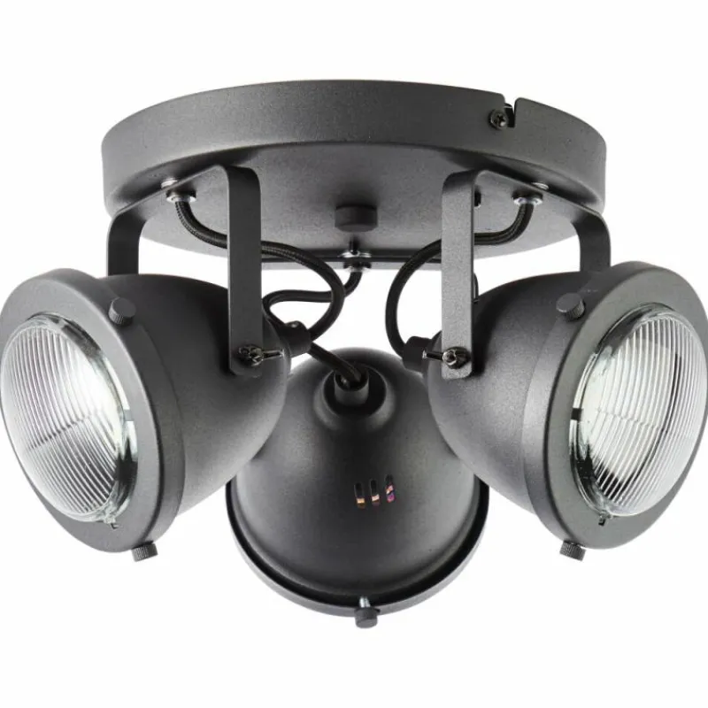 Luminaires Brilliant Spot Brilliant Carmen Noir, 3 lumières