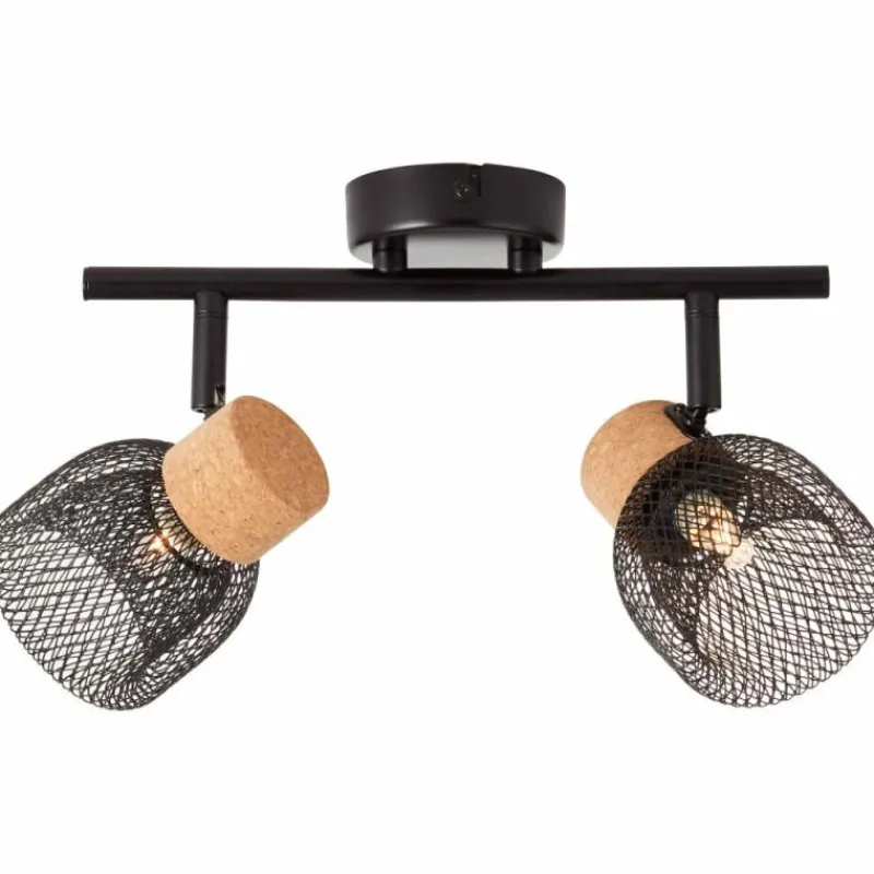 Luminaires Brilliant Spot Brilliant Flaka Noir, 2 lumières* Spots Et Projecteurs