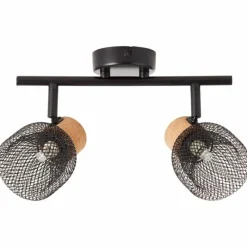 Luminaires Brilliant Spot Brilliant Flaka Noir, 2 lumières* Spots Et Projecteurs