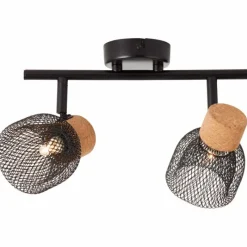 Luminaires Brilliant Spot Brilliant Flaka Noir, 2 lumières* Spots Et Projecteurs