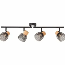 Luminaires Brilliant Spot Brilliant Flaka Noir, 4 lumières* Spots Et Projecteurs