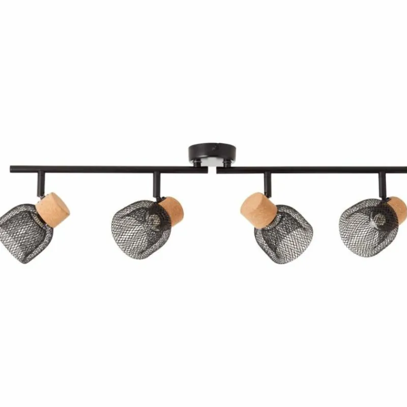 Luminaires Brilliant Spot Brilliant Flaka Noir, 4 lumières* Spots Et Projecteurs