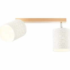 Lampes En Tissu-Luminaires Brilliant Spot Brilliant Galance Bois clair, 2 lumières