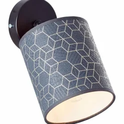 Lampes En Tissu-Luminaires Brilliant Spot Brilliant Galance Noir, 1 lumière