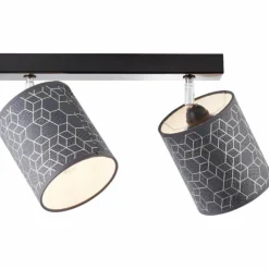 Lampes En Tissu-Luminaires Brilliant Spot Brilliant Galance Noir, 2 lumières