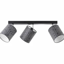 Lampes En Tissu-Luminaires Brilliant Spot Brilliant Galance Noir, 3 lumières