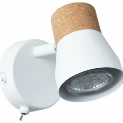 Luminaires Rustiques-Luminaires Brilliant Spot Brilliant Moka Blanc, 1 lumière