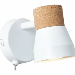 Luminaires Rustiques-Luminaires Brilliant Spot Brilliant Moka Blanc, 1 lumière