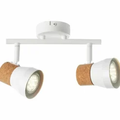 Luminaires Rustiques-Luminaires Brilliant Spot Brilliant Moka Blanc, 2 lumières