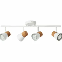 Luminaires Rustiques-Luminaires Brilliant Spot Brilliant Moka Blanc, 4 lumières