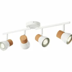 Luminaires Rustiques-Luminaires Brilliant Spot Brilliant Moka Blanc, 4 lumières