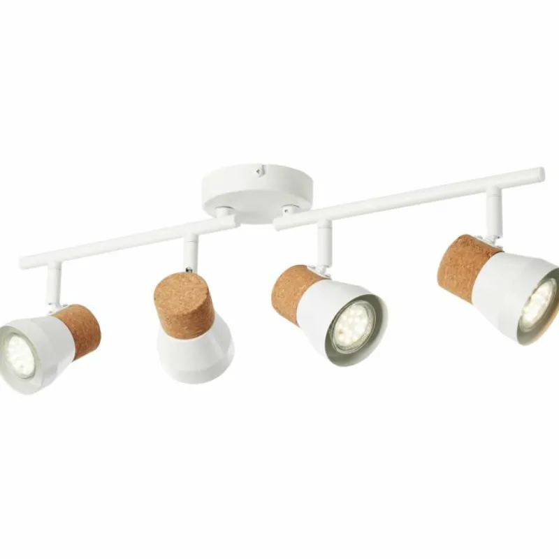 Luminaires Rustiques-Luminaires Brilliant Spot Brilliant Moka Blanc, 4 lumières