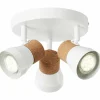 Luminaires Rustiques-Luminaires Brilliant Spot Brilliant Moka Blanc, 3 lumières