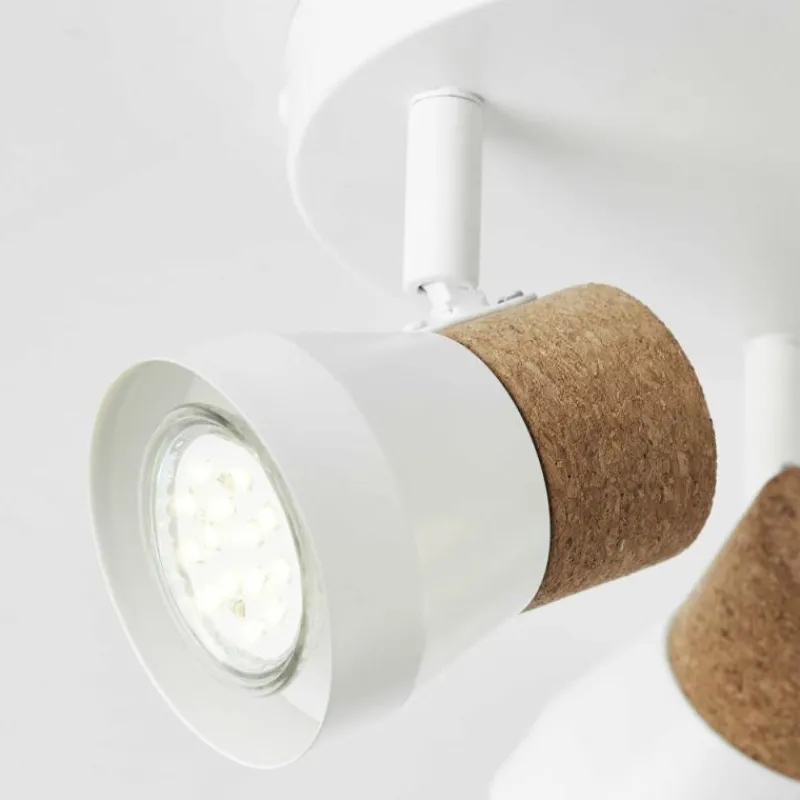 Luminaires Rustiques-Luminaires Brilliant Spot Brilliant Moka Blanc, 3 lumières